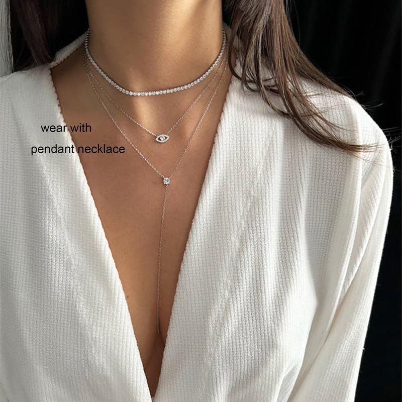 Tewiky Layered Necklaces for Women Non Tarnish- Chunky 14k Gold Plated Herringbone/Snake/Rope/Box/Cuban Link Chain for Women Waterproof Layering Stack Choker Necklace Trendy Dainty Tarnish Free Jewelry Set - Image 4